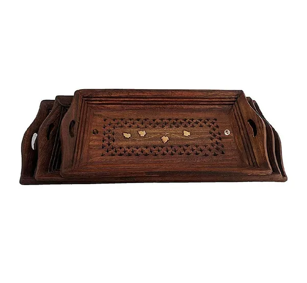 Sheesham_Wood_Coffee_Serving_Tray_Set_Of_3