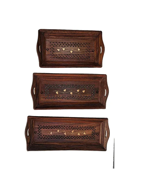 Sheesham_Wood_Coffee_Serving_Tray_Set_Of_3