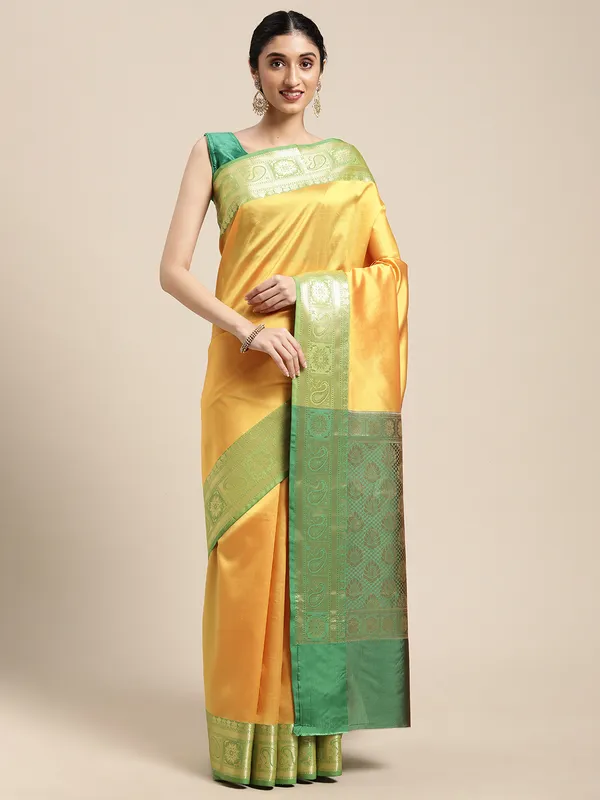 Gold_Valkalam_Katan_Silk_Banarasi_Sarees_For_Women