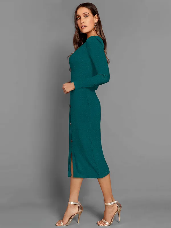 Dress In Wrap Blue Aspesi Long オールインワン・サロペット Satin