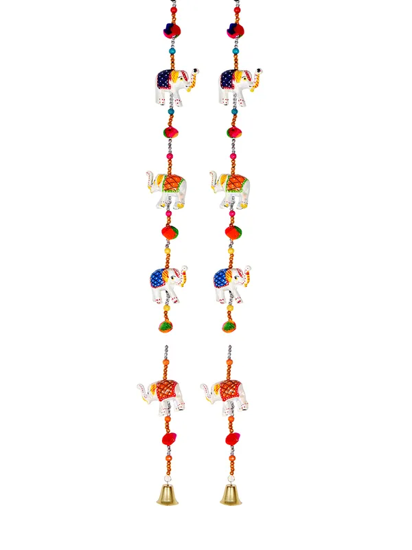 Paper_Mache_Elephant_Full_Door_Hangings_(1.6_M,_20_Elephant)_-_Set_of_2