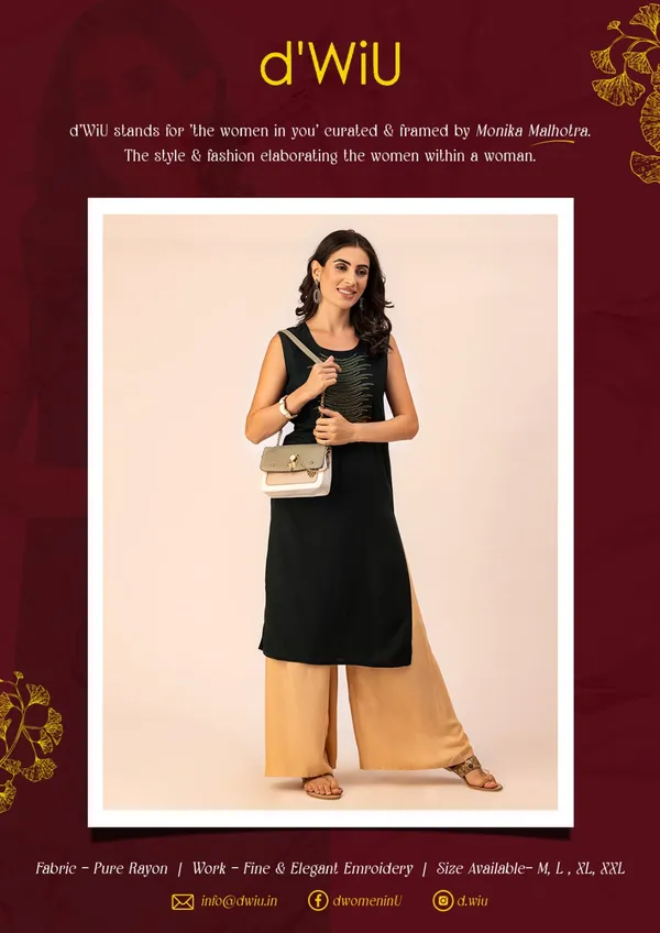 Dark_Green_Rayon_Women_Kurta,_Stylish_Embroidery_&_Pearl_Hand_work