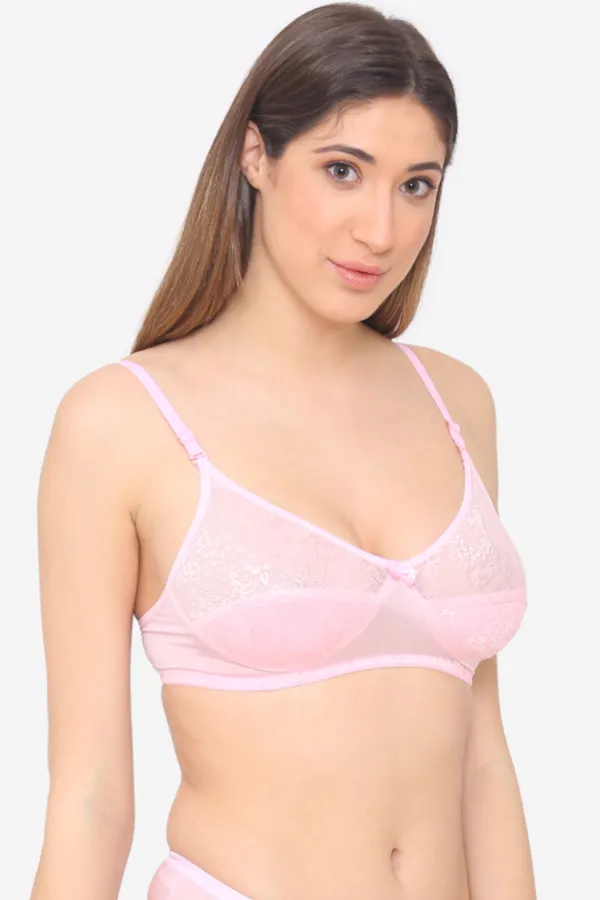 Pink_Floral_Non_Padded_Wirefree_Regular_Bra_For_Women