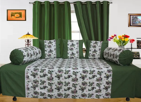 Pack_of_6_Pieces_Cotton_Green_Floral_Printed_Diwan_Set_For_Living_room