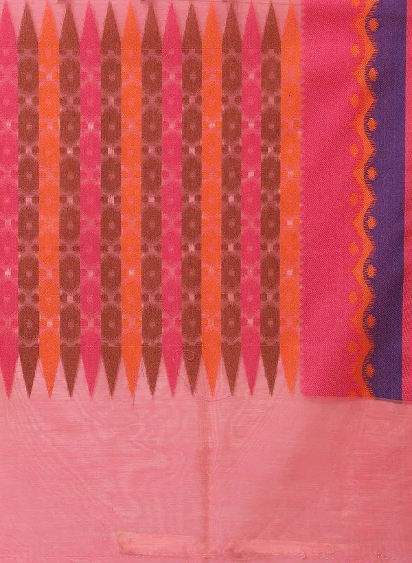 Pink_Silk_Blend_Banarasi_Sarees_For_Women