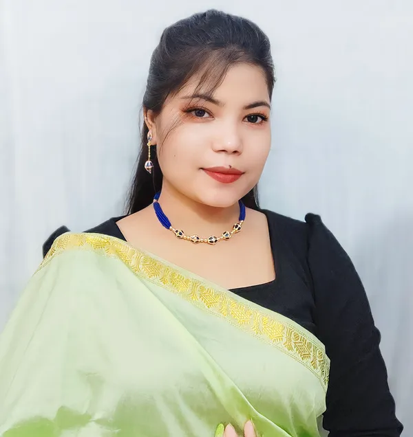 Copper_Based_Assamese_Traditional_Gold_Plated_Blue_Colour_Monimala_Necklace_Set_For_Women_&_Girl