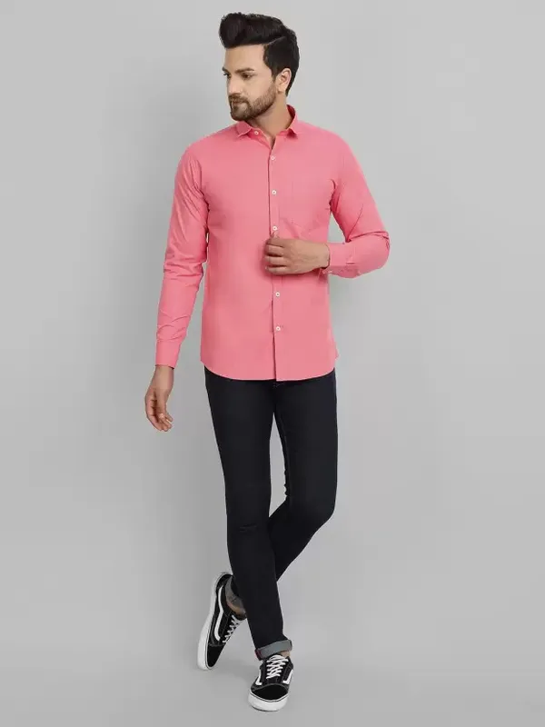 Pink_Colour_Solid_Shirt