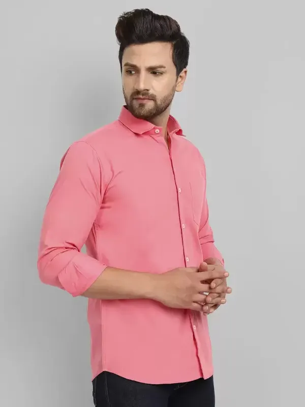 Pink_Colour_Solid_Shirt