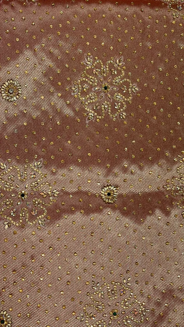 Humairah_Presents_Red_Satin_Silk_Stone_Work_Golden_Zari_Chunri_Booti_with_Banarasi_Zari_Border_and_Red_Blouse