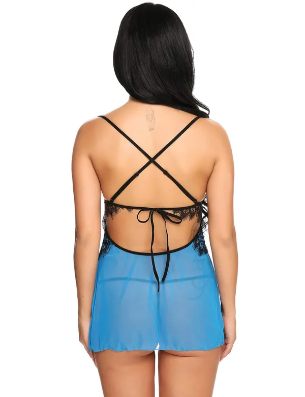 Light_Blue_Backless_Babydoll_Dress_For_Women