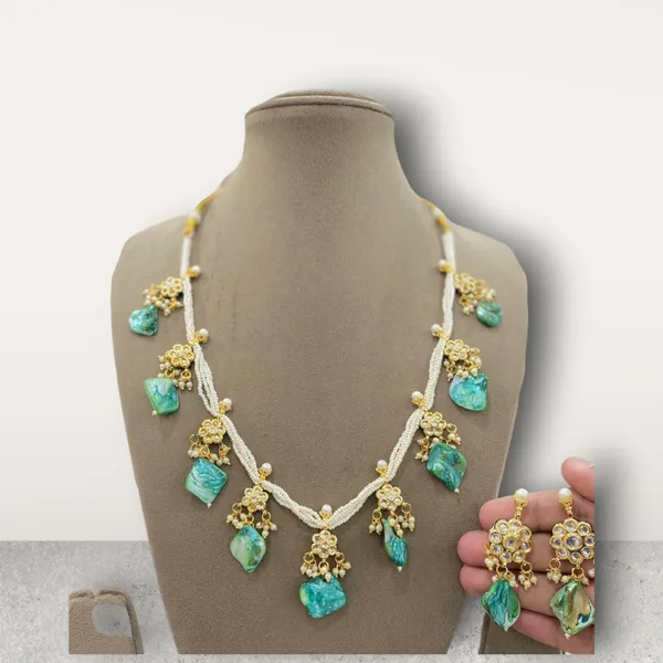 Unique_Aqua_Green_Necklace_set_with_Earrings