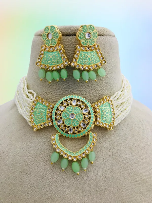 Unique_Mint_Mirage_Choker_Set
