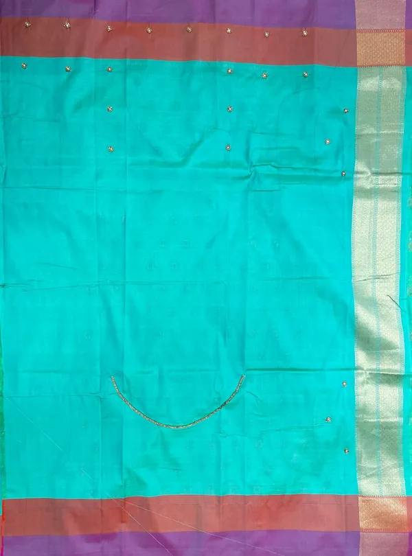 Humairah_Presents_Sea_Green_Katan_Silk_Floral_Zari_Mina_Booti_with_Banarasi_2D_Zari_Border_and_Floral_Pallu_with_Sea_Green_Blouse