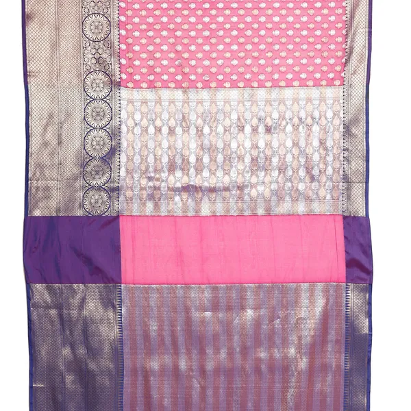 Pink_Kanchi_Silk/Brocade_Banarasi_Sarees_For_Women