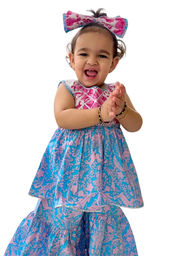 Blue_Cotton_Suit_And_Pant_Set_For_Girls