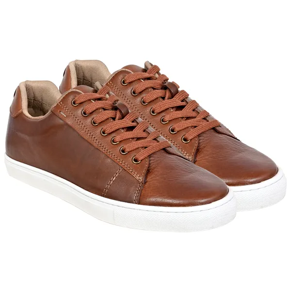 Tan_Suede_Lace-Up_Sneakers_For_Men