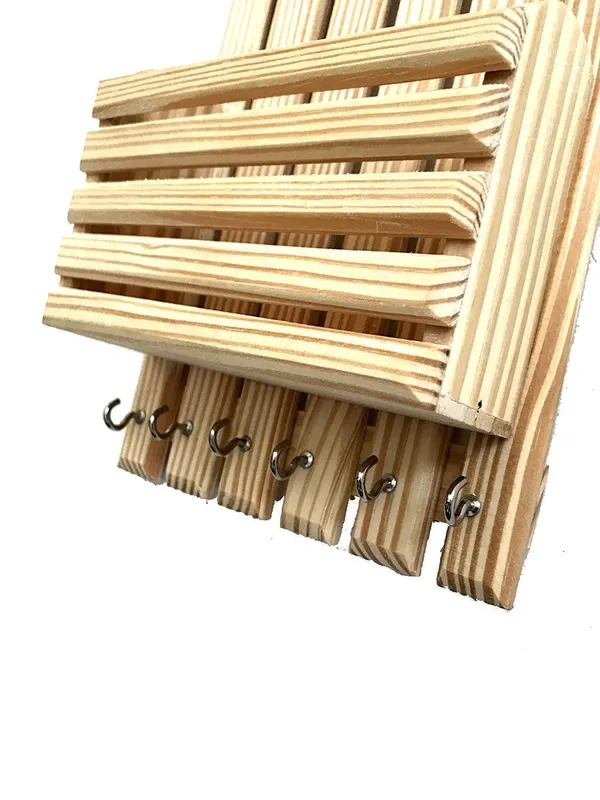 Wood_Multi-Purpose_Key_Holder_And_Letter_Rack