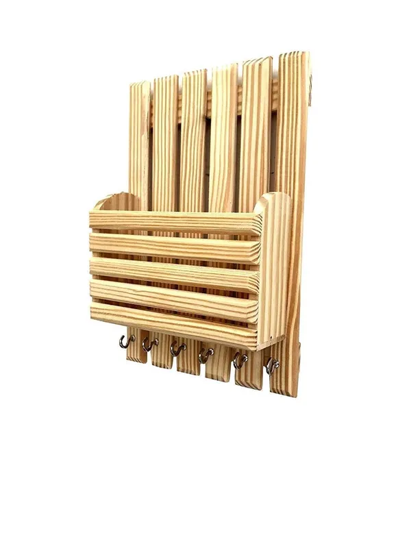 Wood_Multi-Purpose_Key_Holder_And_Letter_Rack