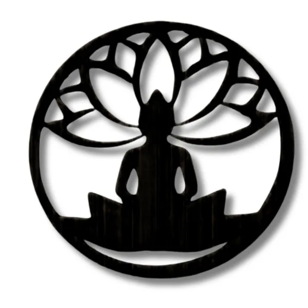 Metal_Wall_Art_for_Home_Decoration__|_Buddha_Lotus_Flower__|_Black