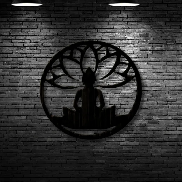 Metal_Wall_Art_for_Home_Decoration__|_Buddha_Lotus_Flower__|_Black