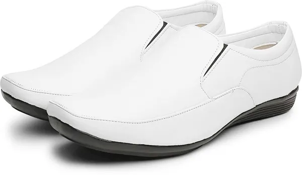 White_PU_Premium_Slip_On_Shoe_For_Men