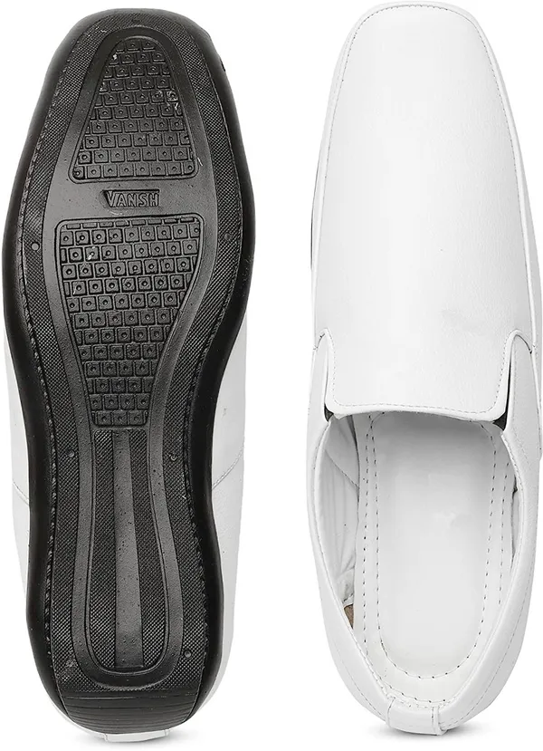 White_PU_Premium_Slip_On_Shoe_For_Men