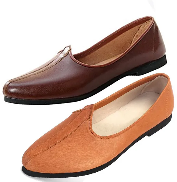 Tan_&_Brown_Synthetic_Leather_Premium_Jutis_Shoe_For_Men
