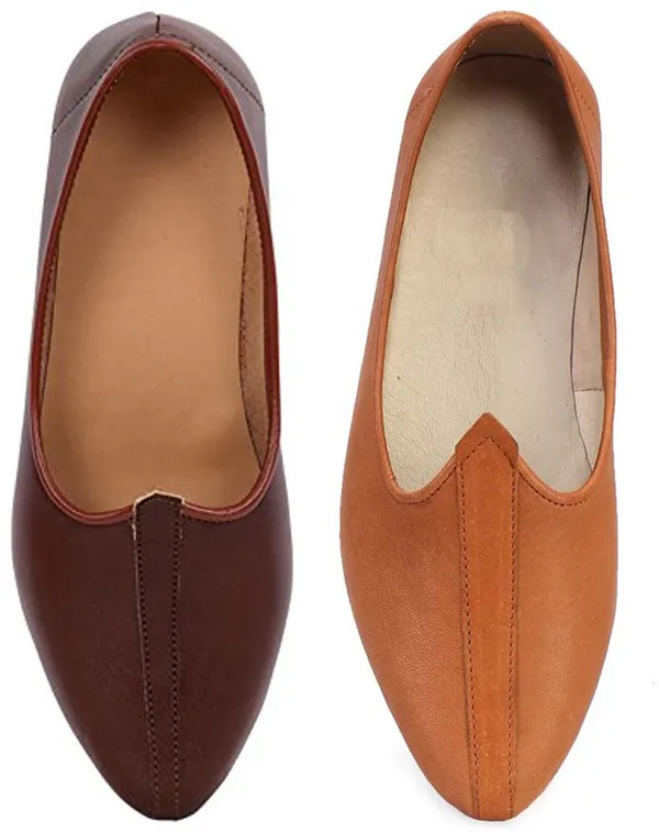 Tan_&_Brown_Synthetic_Leather_Premium_Jutis_Shoe_For_Men