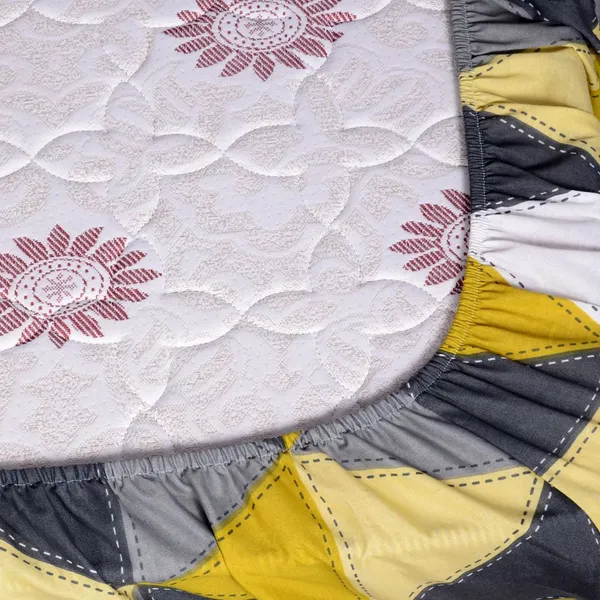 Cotton_Triangle_Brush_Bedsheet_For_Double_Bed_With_Elastic_Fitted_Sheet_With_2_Pillow_Cover_(150_x_200_CM)_Purple_Ash