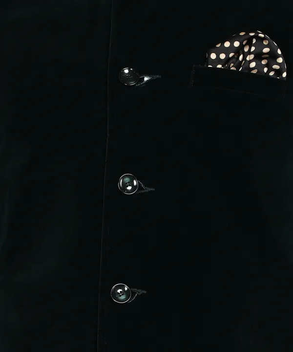 Bottle_Green_Velvet_Solid_Bandhgala