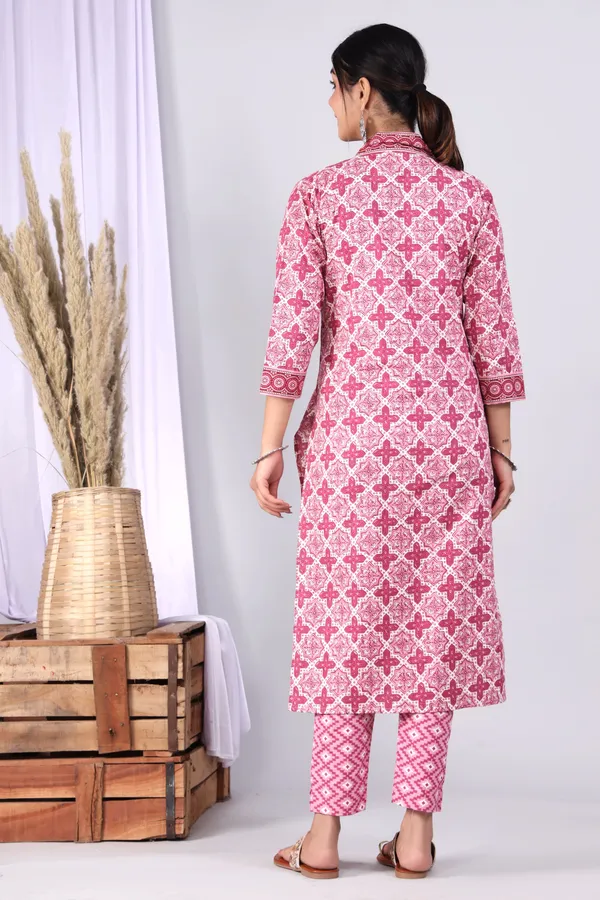 Pink_Pure_Cotton_Printed_Casual_Wear_Kurti_For_Women