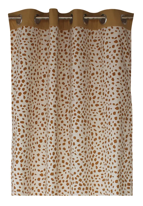 Pack_of_2_Cotton_Beige_Doffy_Dots_Printed_Eyelet_Curtain_Set_for_Window_and_Door