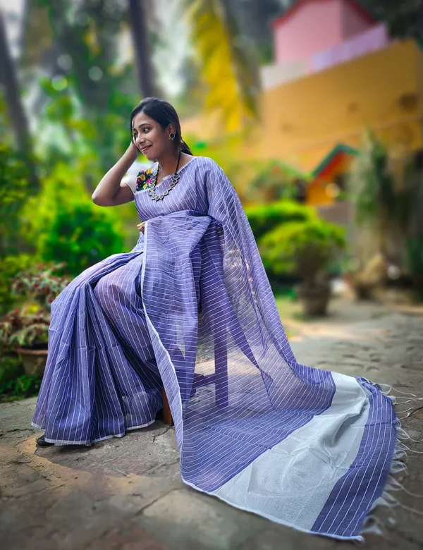 Lavender_Cotton_Silk_Semi_Maheshwari_Zari_Weaving_Handloom_Saree
