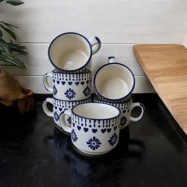 Vintage_Blue_and_White_Ceramic_Mug_Set_(Set_of_6)