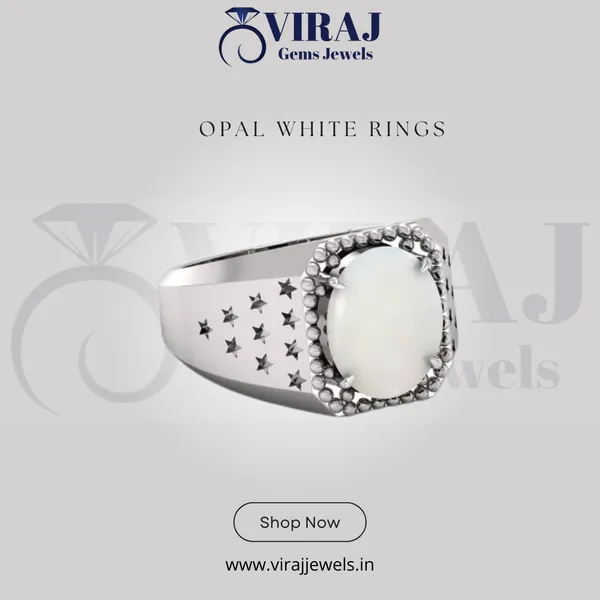 Opal_Ring_Created_White_Opal_Gemstone_Ring_Adjustable_Opal_Ring_For_Men_&_Women_7.25_Ratti