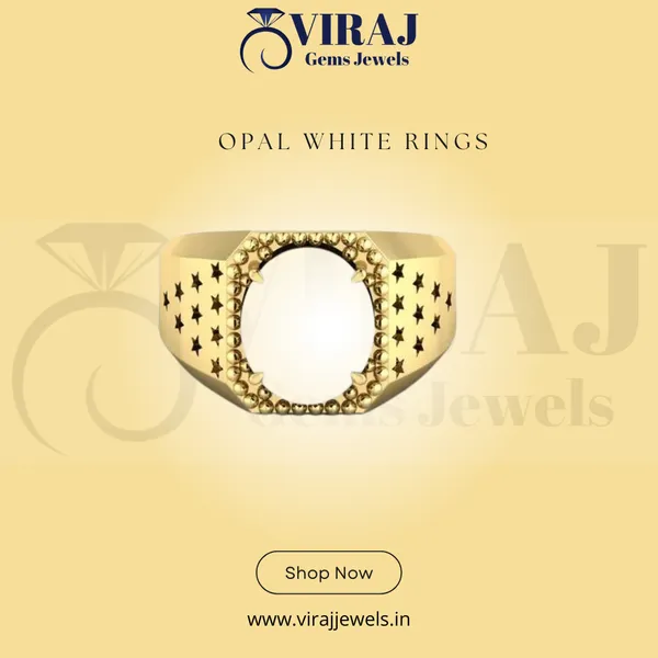 Opal_Ring_Created_White_Opal_Gemstone_Ring_Adjustable_Opal_Ring_For_Men_&_Women_7.25_Ratti