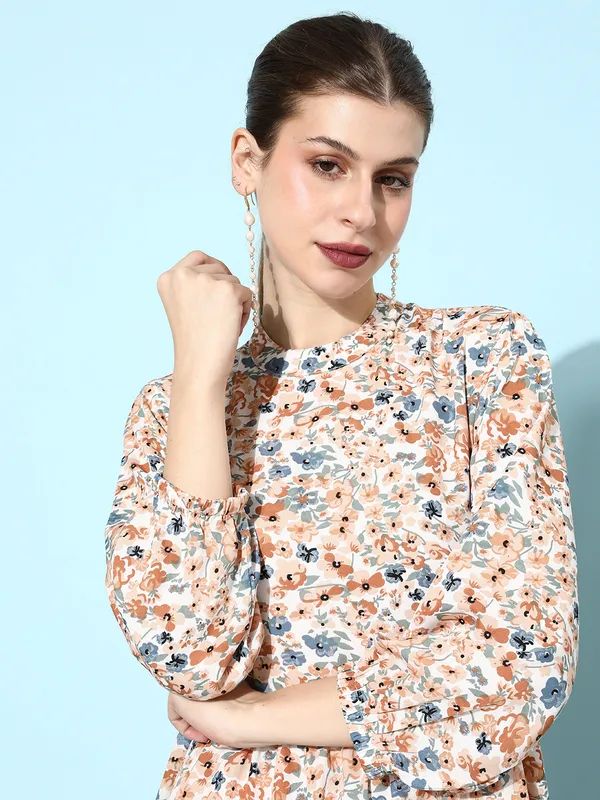 Multicolor_Crepe_Fit_and_Flare_Dress_For_Women