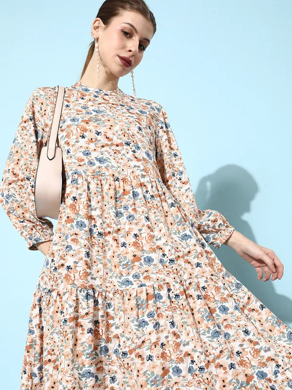 Multicolor_Crepe_Fit_and_Flare_Dress_For_Women