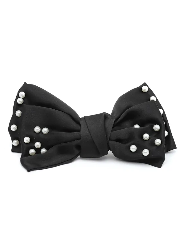 Vogue_Hair_Accessories_Black_Fancy_Party_Bow_Hair_Clip_Back_Clip_For_Girls_and_Women