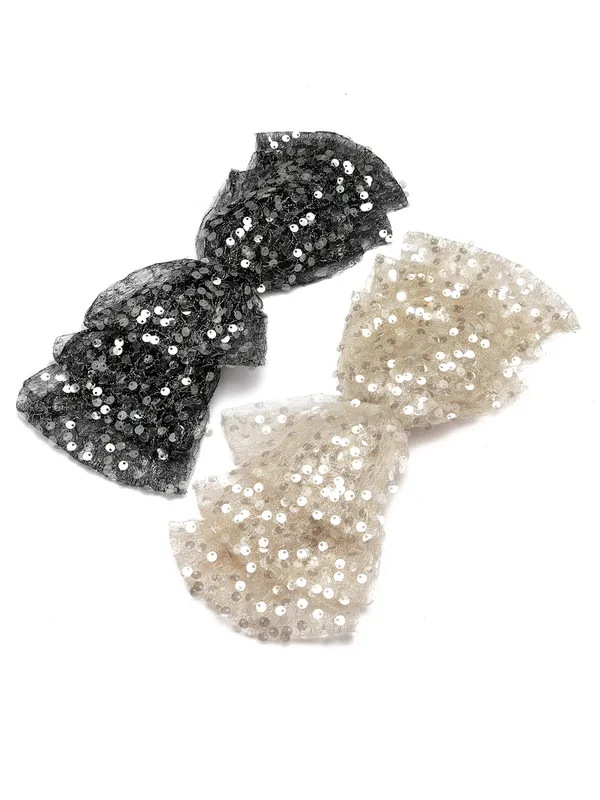 Vogue_Hair_Accessories_Black_And_Gold_Fancy_Party_Bow_Hair_Clip_Back_Clip_For_Girls_and_Women_Set_Of_2