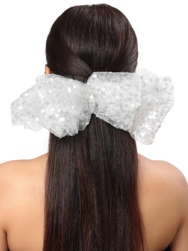 Vogue_Hair_Accessories_Black_And_White_Fancy_Party_Bow_Hair_Clip_Back_Clip_For_Girls_and_Women_Set_Of_2