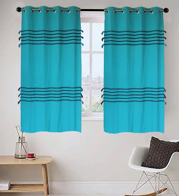 Pack_of_2_Cotton_Turquoise_Boho_Braids_Collection_Curtain_Set_for_Window_and_Door