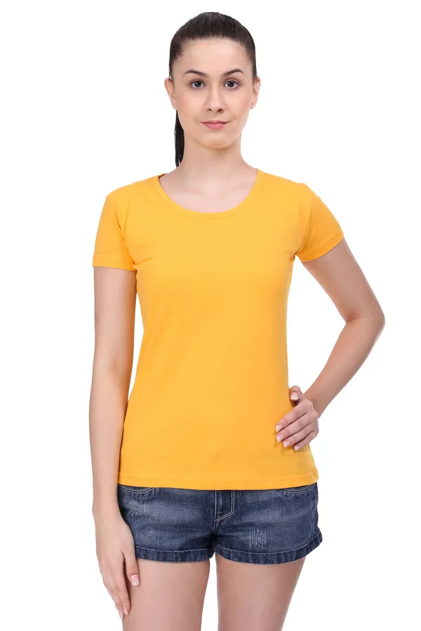 Tshirt_For_Women_Cotton_|_Half_Sleeves_Round_Neck_Printed_Tops_Yellow_Xx-Large