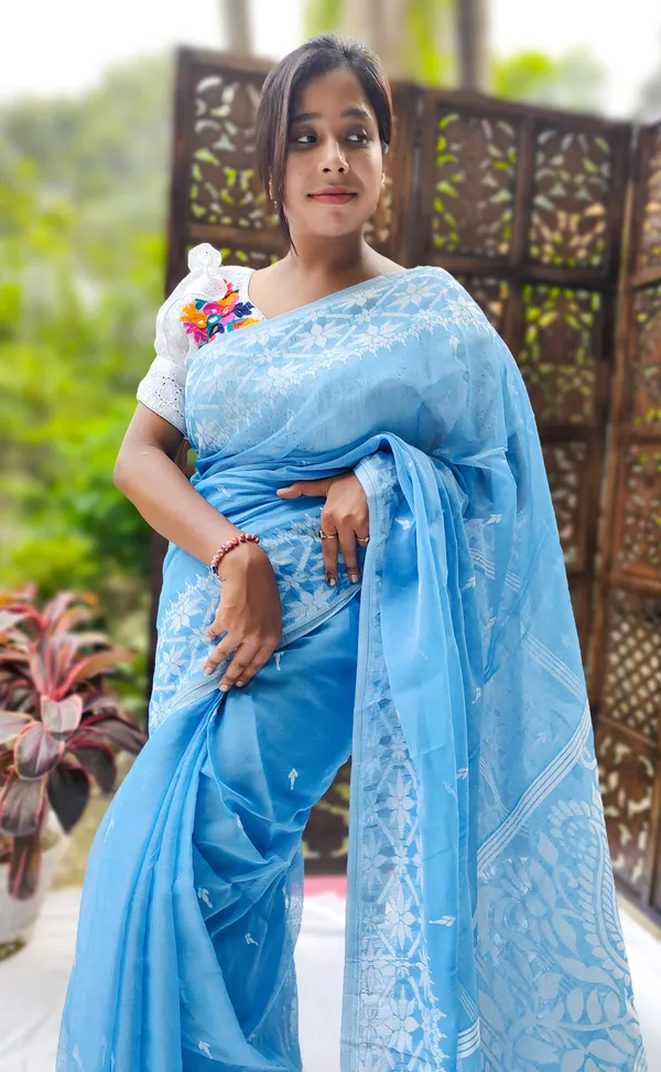Blue_Premium_Quality_Dhakai_Jamdani_Saree