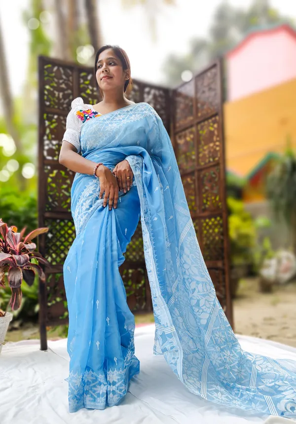 Blue_Premium_Quality_Dhakai_Jamdani_Saree