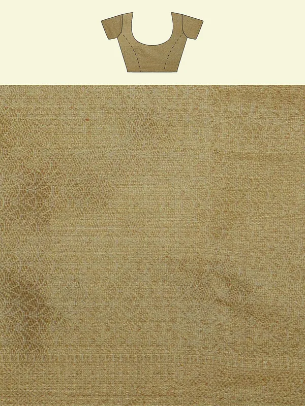 Beige_Cotton_Blend_Banarasi_Sarees_For_Women