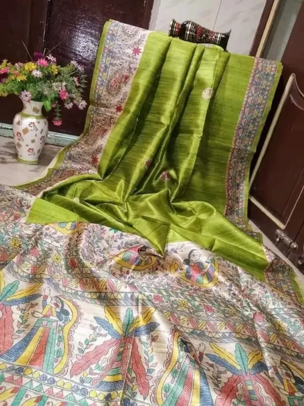 Green_Printed_Handloom_Cotton_Silk_Saree