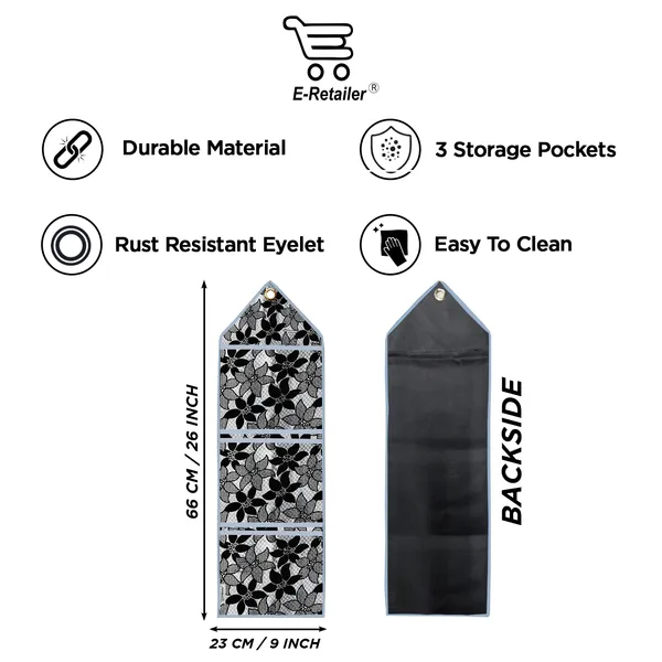 6_Pcs_Of_Cover_Appliances_Cover_Combo_Set_of_(1_Pc._Fridge_Top_Cover_+_2_Pcs._Fridge_Handle_Cover_+_6_Pcs._Fridge_Mat_+_1_Pc._Wall_Hanging_Storage_Organizer)