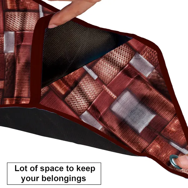 Wall_Hanging_Organizer/Magazine_Holder_With_3_Utility_Pockets_(Material-_Polyester,__Color-_Brown,__Size-26x9_Inches)