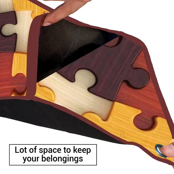 Wall_Hanging_Organizer/Magazine_Holder_With_3_Utility_Pockets_(Material-_Polyester,__Color-_Brown,__Size-26x9_Inches)